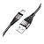 Кабель HOCO X57 USB (m)-Type-C (m) 1.0м 3.0A нейлон черный (1/33/330)