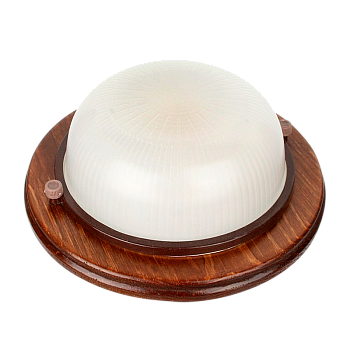 Светильник влагозащищенный Camelion 1302D 60W 230V E27 IP54 накладной орех (1/8)