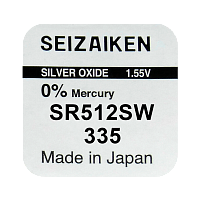 Батарейка SEIZAIKEN 335 (SR512SW)  Silver Oxide 1.55V (1/10/100/1000)