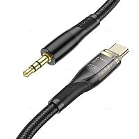 Кабель AUX HOCO UPA25 Jack 3.5mm (m)-Type-C (m) 1м нейлон черный (1/31/310)