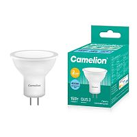 Лампа светодиодная Camelion JCDR GU5.3 15W 4000К 220V софит 50мм матовая белый (1/5/100)
