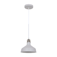Светильник потолочный Camelion PL-425S Amsterdam 60W 230V E27 IP20 подвес хром белый (1/12)