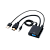 Переходник GoPower HDMI (m)-VGA (f) с питанием со звуком черный Premium Zip-Lock c подвесом (1/200)