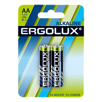 Батарейка Ergolux LR6 AA BL2 Alkaline 1.5V (2/20/360)