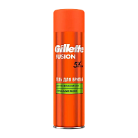 Гель для бритья Gillette FUSION для чувствительной кожи 200мл (1/6)