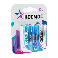 Батарейка Космос MAX LR20 D BL2 Alkaline 1.5V (2/24/96)
