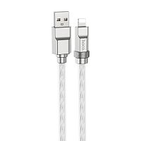 Кабель HOCO U113 USB (m)-Lightning (m) 1м 2.4A силикон синий (1/22/220)
