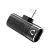Переходник AUX Borofone BV14 Lightning (m)-Lightning (m)/Lightning (f) пластик черный (1/76/304)