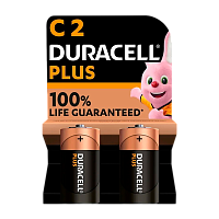 Батарейка Duracell Plus LR14 C BL2 Alkaline 1.5V (2/20/10120)