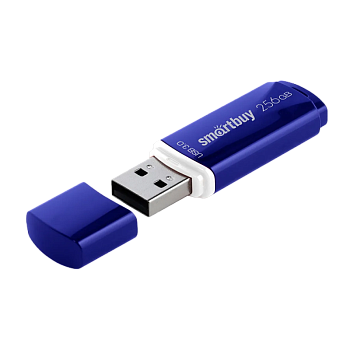 Флеш-накопитель Smartbuy Crown 256GB USB3.0 пластик синий 