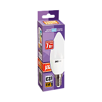 Лампа светодиодная JAZZway C37 E14 7W 5000К 230V свеча матовая (1/10/100)